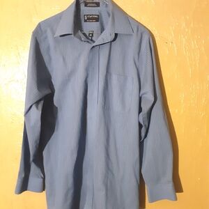 Stafford Men's Blue Shirt Size 15